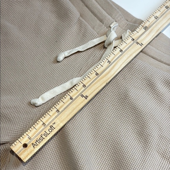 Province of Canada Cream Tan Joggers Waffle Knit Size XXS - Picture 7 of 9